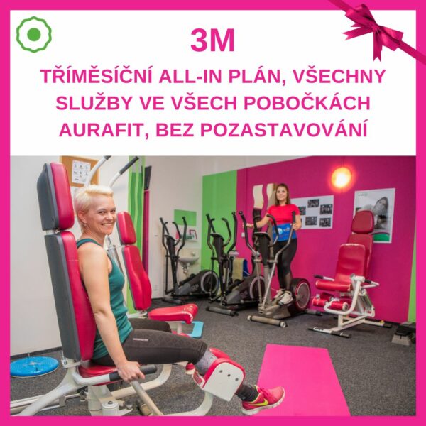 aurafit 3M od ALL-IN členství 3 měsíců "na zkoušku"