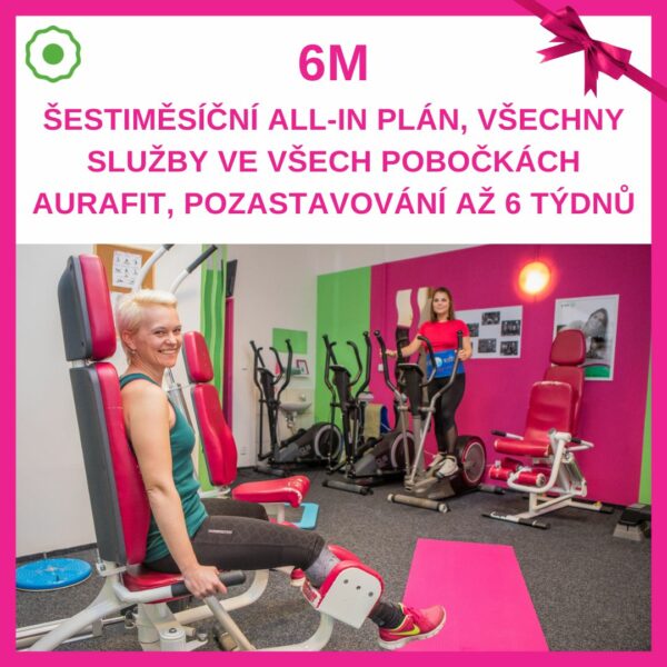 aurafit 6M od ALL-IN členství 6 měsíců "do formy"