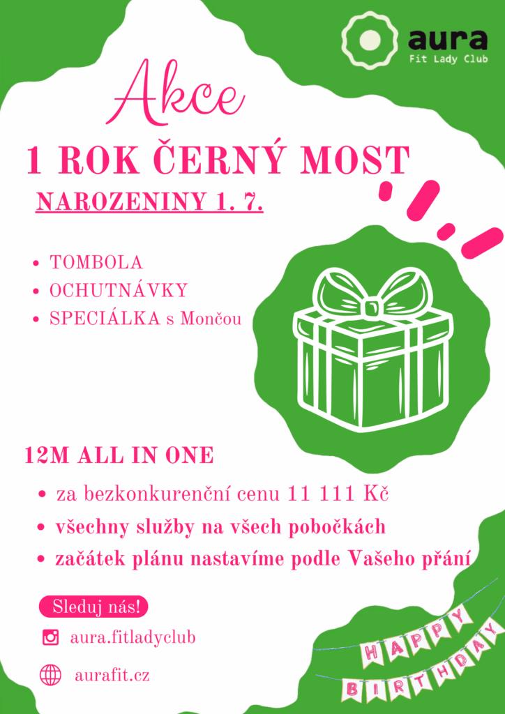 Aura Černý Most narozeniny
