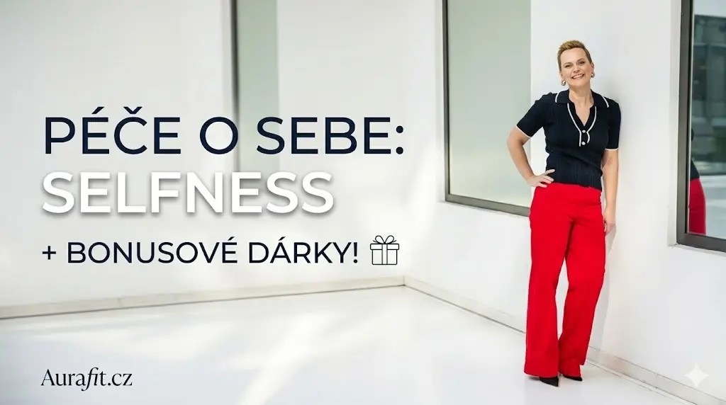 Selfness je chvíle, kdy žena konečně myslí i sama na sebe – na své zdraví, energii, psychickou pohodu a radost ze života. Nejde o sobectví, ale o rovnováhu. Když se žena cítí dobře, má víc síly pro rodinu, práci i sebe samotnou.