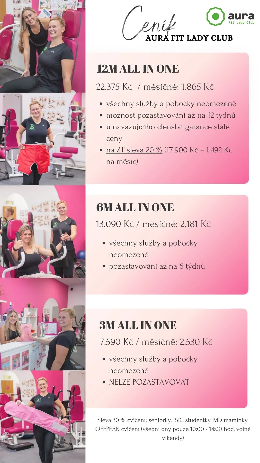 ceník aurafit