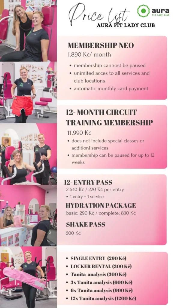 Price list aurafit 2026 07