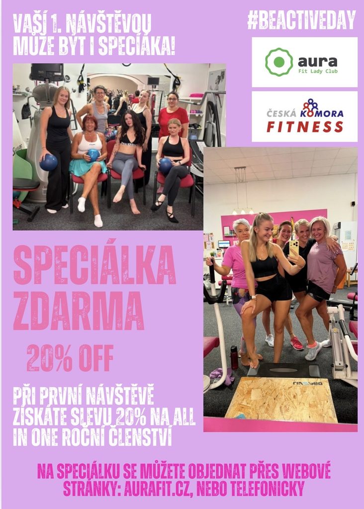 BEACTIVEDAY v Aura Fit Lady Club: Přijďte si zacvičit a udělejte první krok k aktivnějšímu životu 8 image2 5
