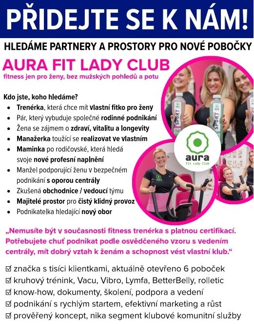 inzerat do novin partneri prostory aurafit